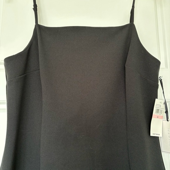 Spaghetti Strap Bodycon Crepe Scuba Dress - Picture 3 of 10